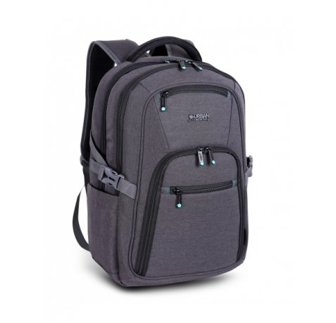 Urban Factory Heavee Green Mochila de Viaje para Portatil hasta 14" - Ecologica - Color Gris