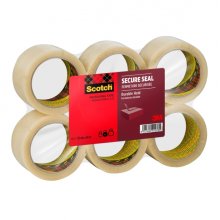 Scotch Pack de 6 Precintos de Embalaje - 50mm x 66m - Sellado Seguro - Color Transparente
