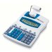 Ibico Calculadora Semi-Profesional 1221xNumeros Inteligentes - Inclinado, 12 Digitos Display Lcd - Impresion a 2 Colores - Velocidad de Impresion 24 Lineas por Segundo - Teclado Profesional - Blanco/Azul