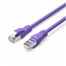 Vention Cable de Red Cat.6a SFTP - Longitud 0.2m - Velocidad hasta 10Gbps - 26AWG - Cubierta de PVC - Blindaje Multicapa - Color Morado