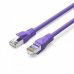 Vention Cable de Red Cat.6a SFTP - Longitud 0.2m - Velocidad hasta 10Gbps - 26AWG - Cubierta de PVC - Blindaje Multicapa - Color Morado