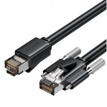 Vention Cable de Red SFTP RJ45 Cat.6 - 2m - Industrial - Ultraflexible - Color Negro