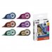 Ingraf Mediterraneo Pack de 2 Cintas Correctoras 5mmx12m - Perfecta Adherencia al Papel - Cuerpo de Colores Surtidos