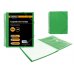 Ingraf Carpeta 20 Fundas con Sobre Portada - Polipropileno Rigido - Tamaño A4 - Espiral Plastica Indeformable - Apertura 360 Grados - Portada Personalizable - Color Verde