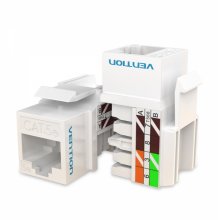Vention Conector de Red UTP RJ45 Cat.6 - Blanco y Negro