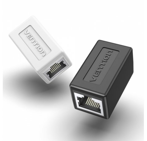 Vention Adaptador Conector RJ45 Cat.6 FTP Hembra a Hembra - Color Negro