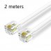 Vention Cable de Telefono RJ11 - 2m - Color Blanco