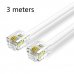 Vention Cable de Telefono RJ11 - 3m - Color Blanco