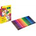 Jovi Felt Pens Estuche de 24 Rotuladores - Amplia Variedad de Tonos - Tinta de Gran Fijacion - Punta de 3mm - Capuchon de Seguridad Ventilado - Grip Triangular Ergonomico - Color Surtido