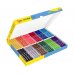 Jovi Felt Pens Pack Escolar 96 Rotuladores Jumbo - Variedad de Tonos - Tinta de Gran Fijacion - Punta Resistente - Capuchon Ventilado - Grip Ergonomico - Trazo Homogeneo - Color Surtido