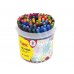 Jovi Felt Pens Bote con 120 Rotuladores - Punta de 2mm - Tinta de Gran Fijacion - Capuchon de Seguridad Ventilado - Colores Surtidos