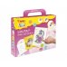 Jovi Play & Fun Kit Pinta con Arena Unicorns con 8 Botes de Arena + 1 Punzon + 3 Laminas con Diseños de Unicornios - Colores Surtidos