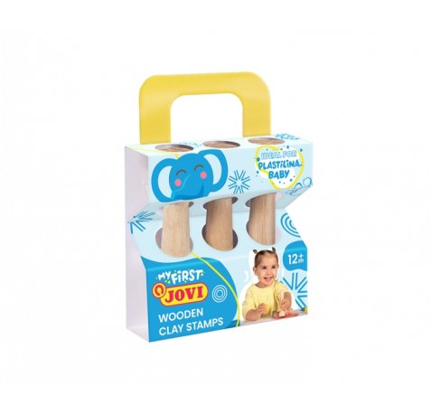 Jovi My First Plastilina Kit de Modelaje con 3 Estampadores de Madera