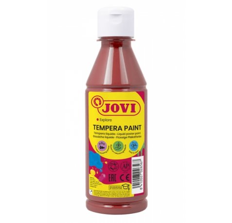 Jovi Tempera Paint Tempera Liquida - Base Agua - Lista para Usar - Alto Poder Cubriente - Secado Rapido - Facil Aplicacion - Excelente Adherencia - Acabado de Calidad - Color Rojo