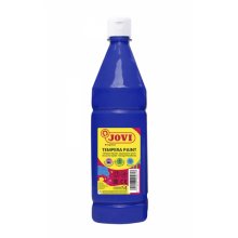 Jovi Tempera Paint Tempera Liquida - Base Agua - Lista para Usar - Alto Poder Cubriente - Secado Rapido - Excelente Fluidez - Adherencia en Multiples Superficies - Color Azul