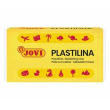 Jovi Caja de 30 Pastillas de Plastilina 50gr - Muy Moldeable - No Se Seca - sin Gluten - Libre de Alergenos - No Toxica - Color Amarillo
