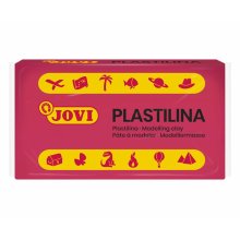 Jovi Caja de 30 Pastillas de Plastilina 50gr - Muy Moldeable - No Se Seca - sin Gluten - Libre de Alergenos - No Toxica - Color Rojo