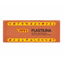 Jovi Caja de 15 Pastillas de Plastilina 150gr - 100% Vegetal - Muy Moldeable - No Se Seca - sin Gluten - Inocua - Ideal para Figuras en Volumen - Color Naranja