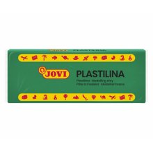 Jovi Caja de 15 Pastillas de Plastilina 150gr - Pasta Vegetal - No Se Seca - sin Gluten - Inocua - Facil de Moldear - Ideal para Figuras Voluminosas - Color Verde