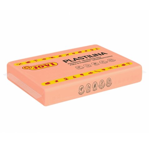 Jovi Caja de 15 Pastillas de Plastilina 350gr - Pasta Vegetal para Modelar - No Se Seca - sin Gluten - Inocua y Segura - Facil de Moldear - Ideal para Figuras Voluminosas - Color Rosa