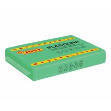 Jovi Caja de 15 Pastillas de Plastilina 350gr - 100% Vegetal - Muy Moldeable - No Se Seca - sin Gluten - Inocua y No Toxica - Color Verde