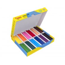 Jovi Large Easy Grip Caja de 300 Ceras Plasticas Hexagonales - No Ruedan - Uso en Papel y Cartulina - Duracion Prolongada - No Manchan - Apto para Sacapuntas - Color Surtido