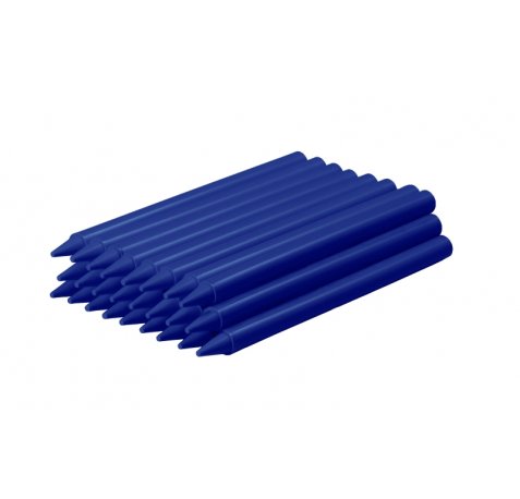 Jovi Plasticolor Estuche de 25 Ceras Plasticas - Resistentes - No Manchan - Agradable de Rayar - Acabado Brillante - Gran Duracion - Mezclables - Color Azul