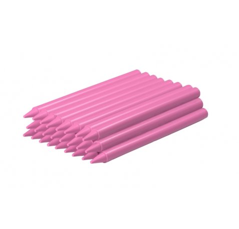 Jovi Plasticolor Estuche de 25 Ceras Plasticas - Resistentes - No Manchan - Agradable de Rayar - Acabado Brillante - Gran Duracion - Color Rosa