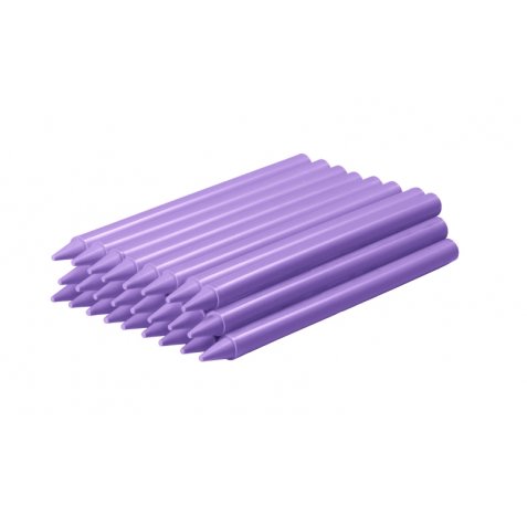 Jovi Plasticolor Estuche de 25 Ceras Plasticas - Resistentes - No Manchan - Agradable de Rayar - Acabado Brillante - Mezclables - Gran Duracion - Color Morado