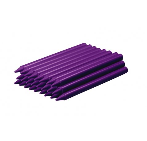 Jovi Plasticolor Estuche de 25 Ceras Plasticas - Resistentes - No Manchan - Agradable de Rayar - Acabado Brillante - Color Morado
