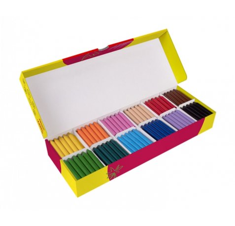 Jovi Jumbo Caja de 300 Ceras - No Manchan - No Huelen - No Se Rompen - Deslizan Bien - Faciles de Afilar - Desarrollan Motricidad Fina - Color Surtido