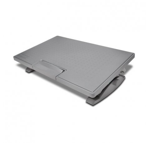 Kensington Smartfitâ?¢ Solemateâ?¢ Pro Reposapies con Amplia Superficie de Apoyo - Altura, Angulo e Inclinacion Ajustables - Base Antideslizante - Mejora Postura y Circulacion - Color Gris
