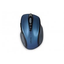 Kensington PRO Fit Raton Optico Inalambrico - Tamaño Medio - Conectividad Inalambrica de 2,4 Ghz - Diseño Ergonomico - Paneles de Goma Blanda - Sensor Optico de Alta Definicion - Color Azul