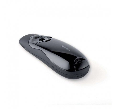 Kensington Expert Presentador Inalambrico con Puntero Laser Rojo y Control de Cursor - Negro - Joystick de Control Del Cursor - Boton Retroiluminado - Rango Inalambrico de 45M - Almacenamiento Interno