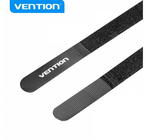 Vention Tira Organizadora de Cables - 12cm - Color Negro