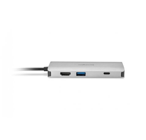 Kensington UH1400P Hub USB-C 3x USB 3.2, 1x USB-C hasta 85W , 1x HDMI 2.0, Lector SD, Lector MicroSD - Color Plata