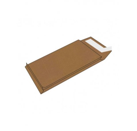 Sam Pack de 250 Sobres Fuelle Tres Lados de Papel Kraft 120grs - Medidas 229x324mm - Autoadhesivo con Tira de Silicona - Color Marron