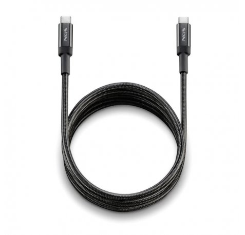NGS Cable 2.0 USB-C Macho a USB-A Macho - Carga Ultrarapida hasta 100W - Longitud 3m - Color Negro
