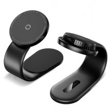 Vention Soporte Cargador Magnetico para Smartphone - 15W - USB-C - Adhesivo 3M y Velcro - Plegable - Color Negro