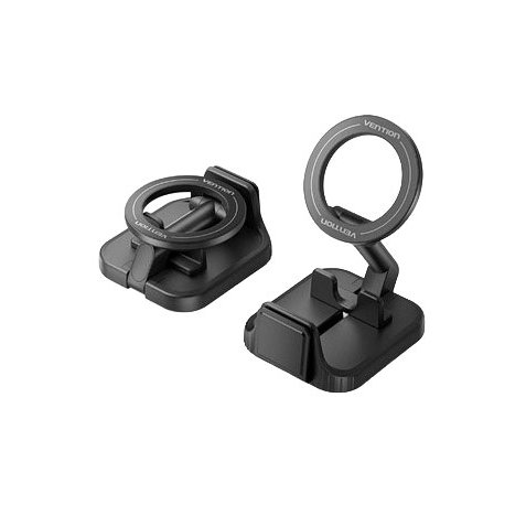 Vention Soporte Magnetico de Mesa para Smartphone - Plegable - Ideal para Viajes - Color Negro