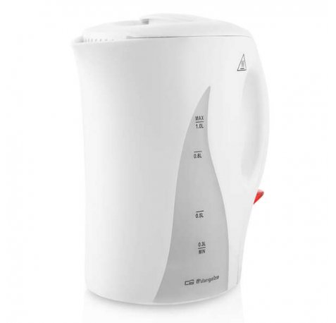 Orbegozo KT 4100 Hervidor de Agua Eficiente - Rapida Ebullicion - Apagado Automatico - Diseño Elegante y Facil Limpieza Maxima Comodidad en tu Hogar