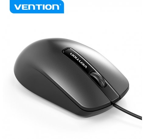 Vention KTA Raton USB-A - 3 Botones - DPI 1200 - Materiales PVC y ABD - Color Negro