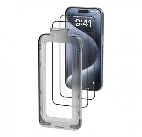 Vention Protector de Pantalla para Iphone 13 - Vidrio Templado - Herramienta de Instalacion Antipolvo - Color Transparente