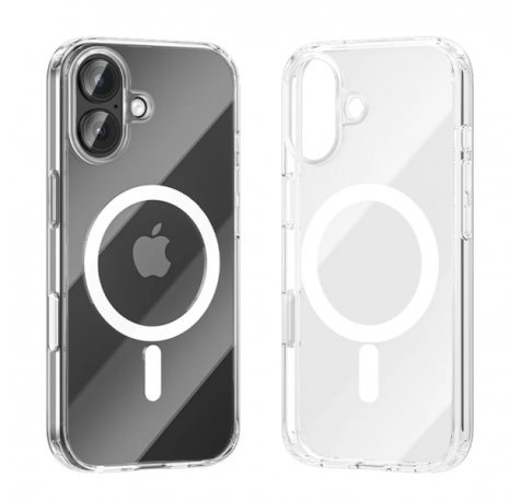 Vention Concise Impact Funda Rigida para Iphone 17 - Anillo Magnetico MagSafe - Compatible con Carga Inalambrica - Resistente al Amarilleo - Color Transparente