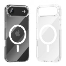Vention Concise Impact Funda Rigida para Iphone 17 Air - Anillo Magnetico MagSafe - Compatible con Carga Inalambrica - Resistente al Amarilleo - Color Transparente