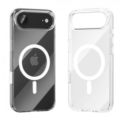 Vention Concise Impact Funda Rigida para Iphone 17 Air - Anillo Magnetico MagSafe - Compatible con Carga Inalambrica - Resistente al Amarilleo - Color Transparente