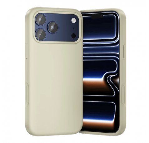 Vention Funda de Silicona para Iphone 17 Pro - Anillo Magnetico MagSafe - Incluye Accesorios - Color Beige