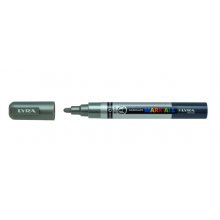 Lyra Mark All Rotulador Permanente - Multisuperficie - Punta Redonda - 2mm - Color Plata (6 uds)