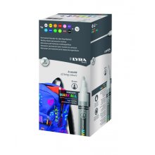 Lyra Mark All Pack de 12 Rotuladores Permanentes - Multisuperficie - Punta Redonda - 2mm - Colores Surtidos