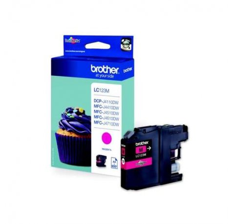 Brother LC123 Magenta Cartucho de Tinta Original - LC123MBP